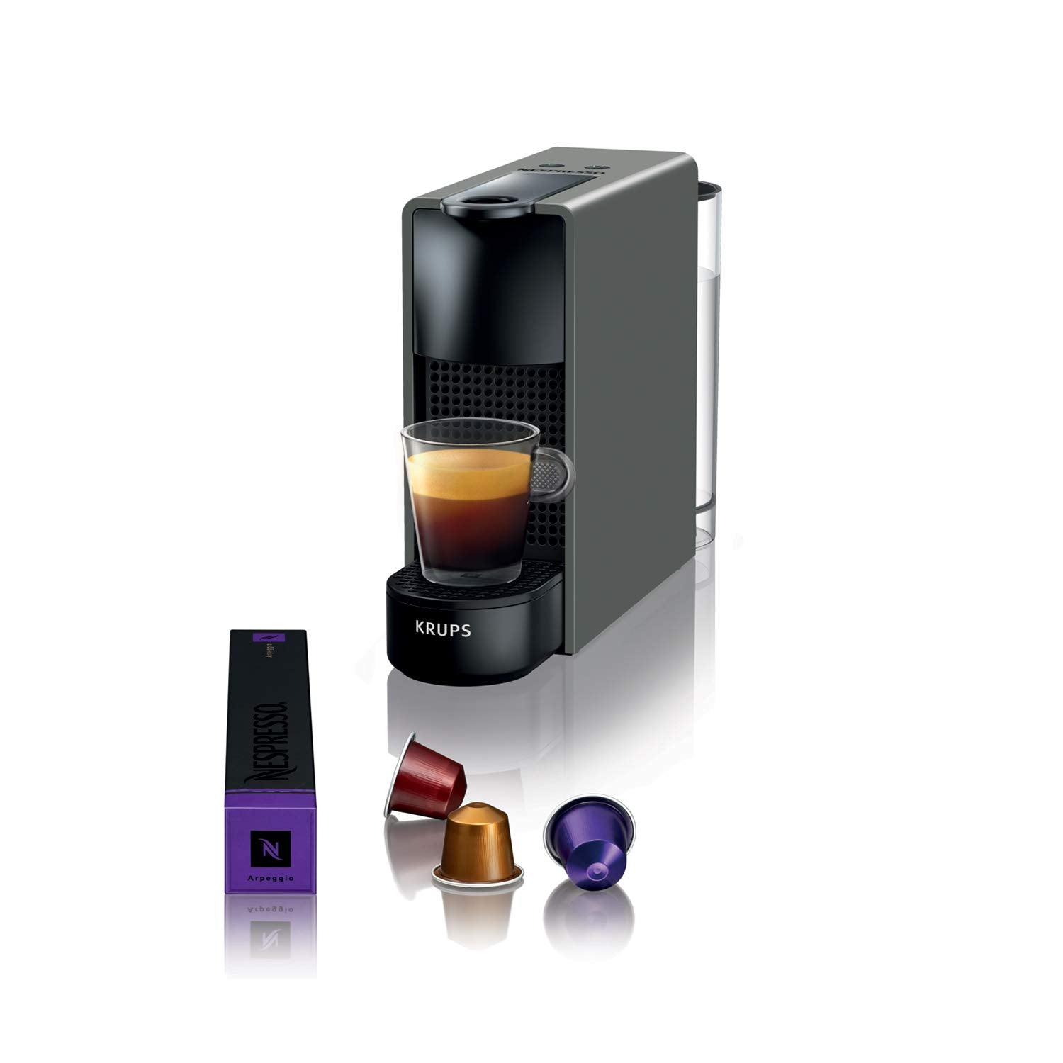 Astrivo Essenza Mini – Machine à Café Compacte et Élégante | Gris Intense